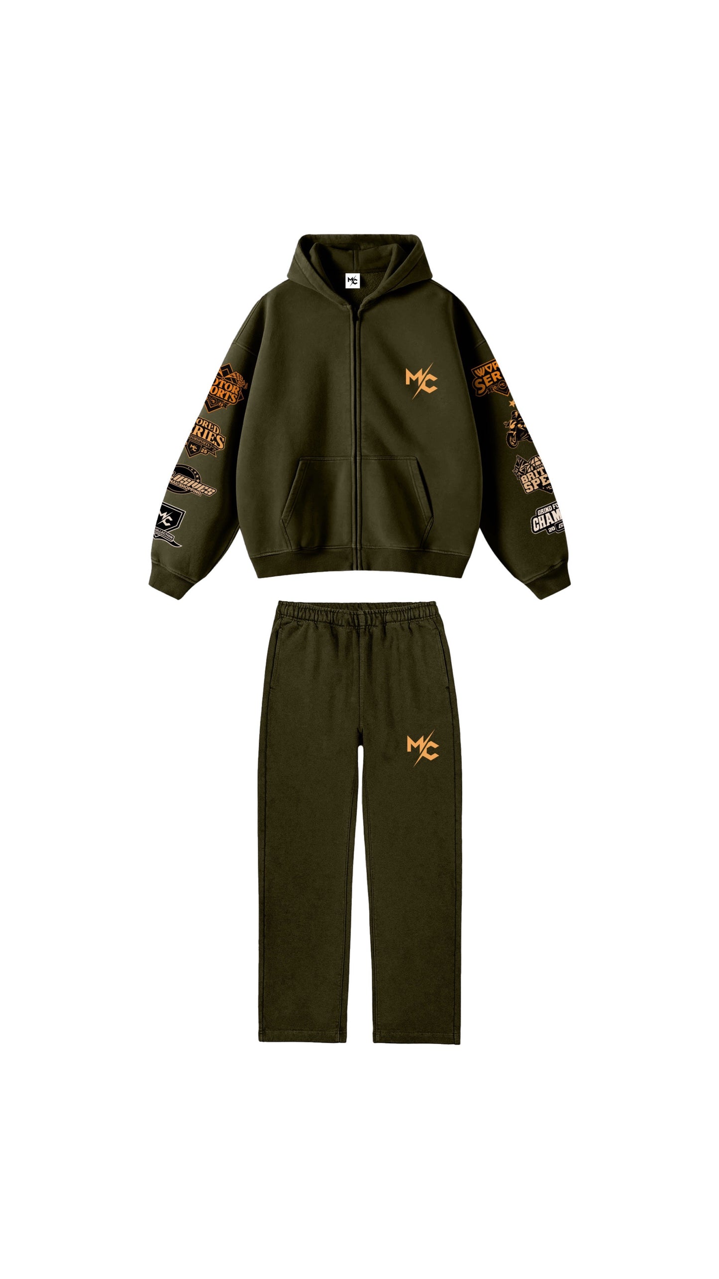 Olive Green Motorsport Tracksuit