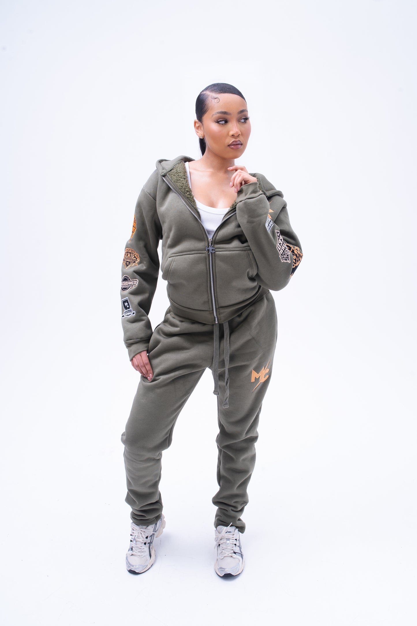 Olive Green Motorsport Tracksuit