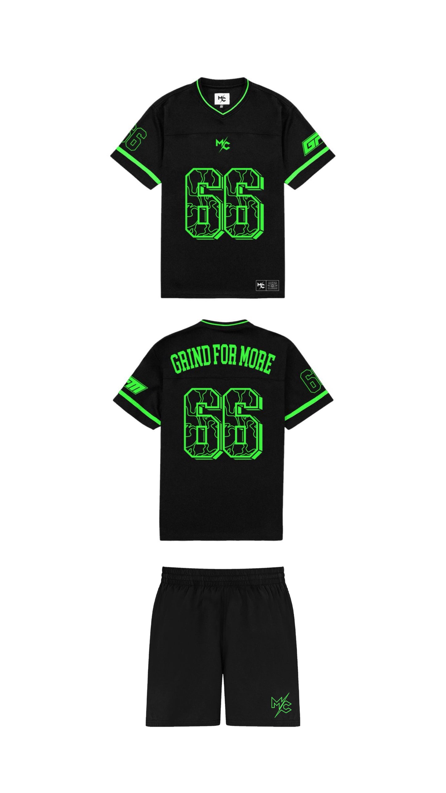 MC Jersey Set Black/Green