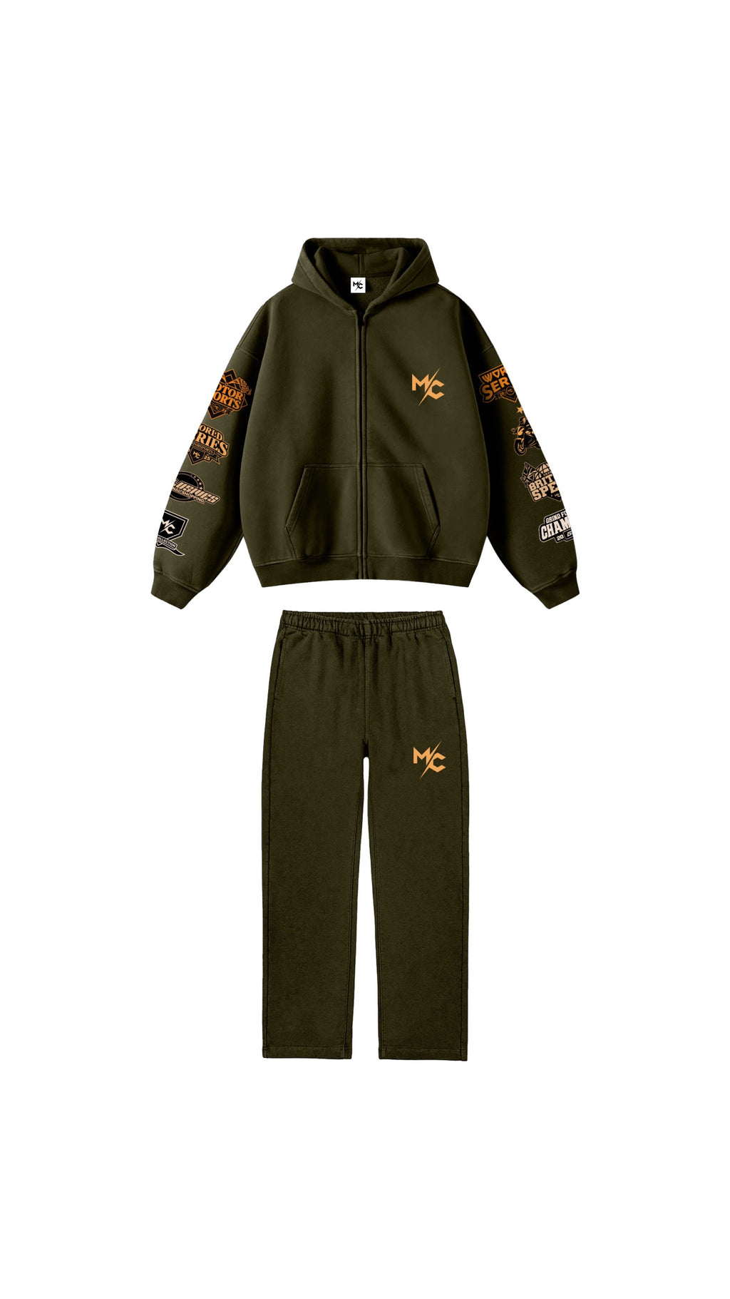 Olive Green Motorsport Tracksuit
