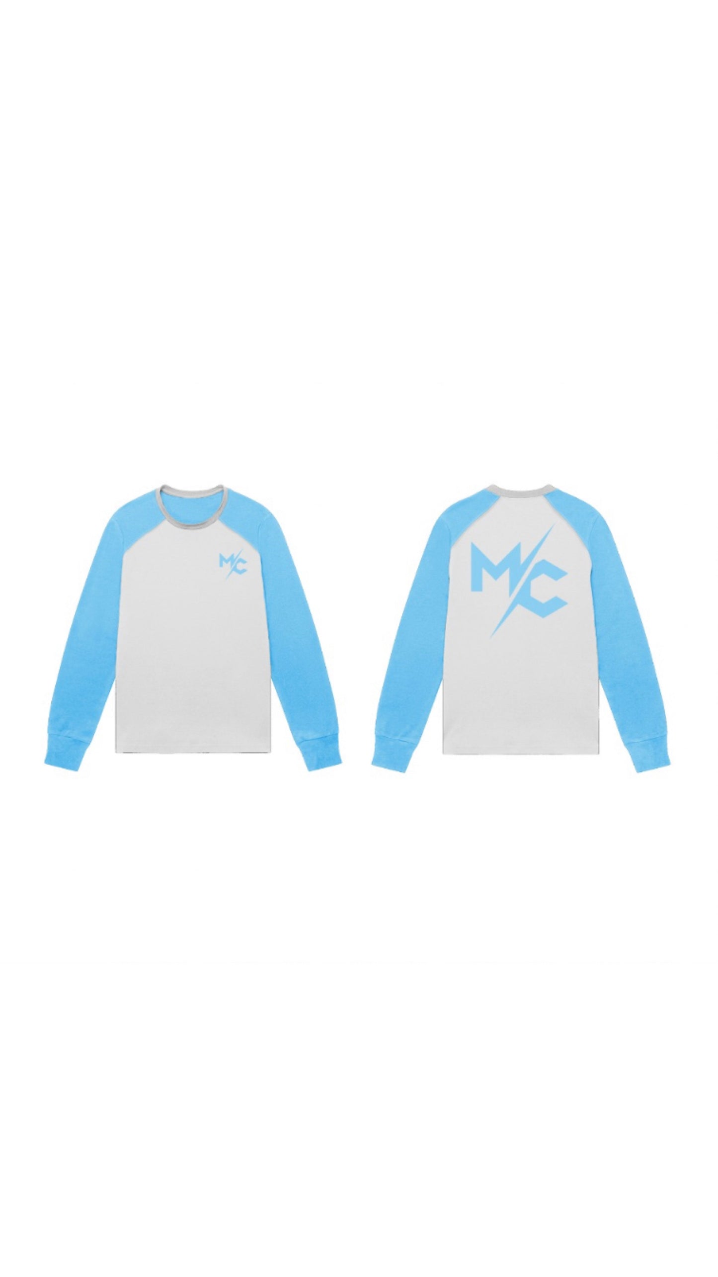 Baby Blue Baseball T shirt