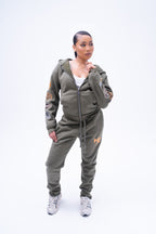 Olive Green Motorsport Tracksuit
