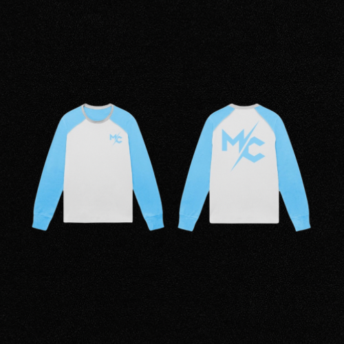 Baby Blue Baseball T shirt