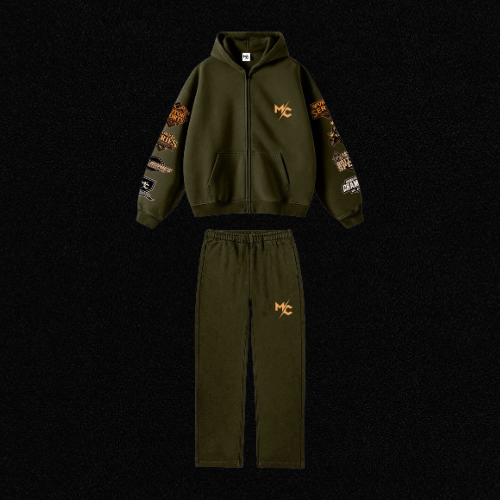 Olive Green Motorsport Tracksuit