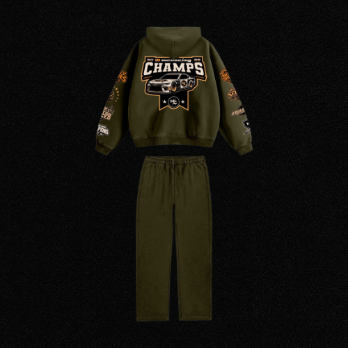 Olive Green Motorsport Tracksuit