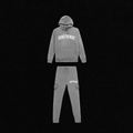 Grind For More Grey / White Statement Tracksuit