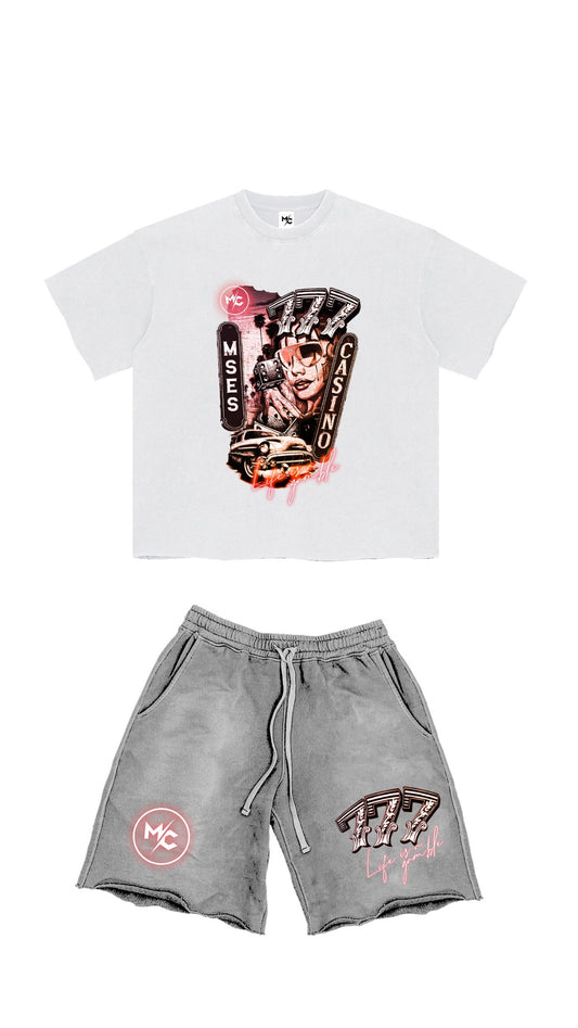 CASINO SHORT SET GREY