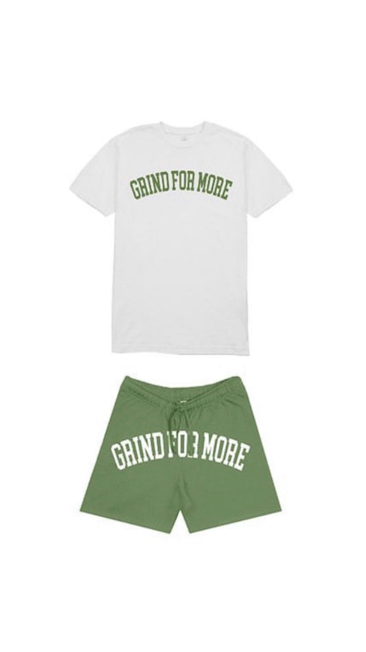 Khaki Grind For More Short Set