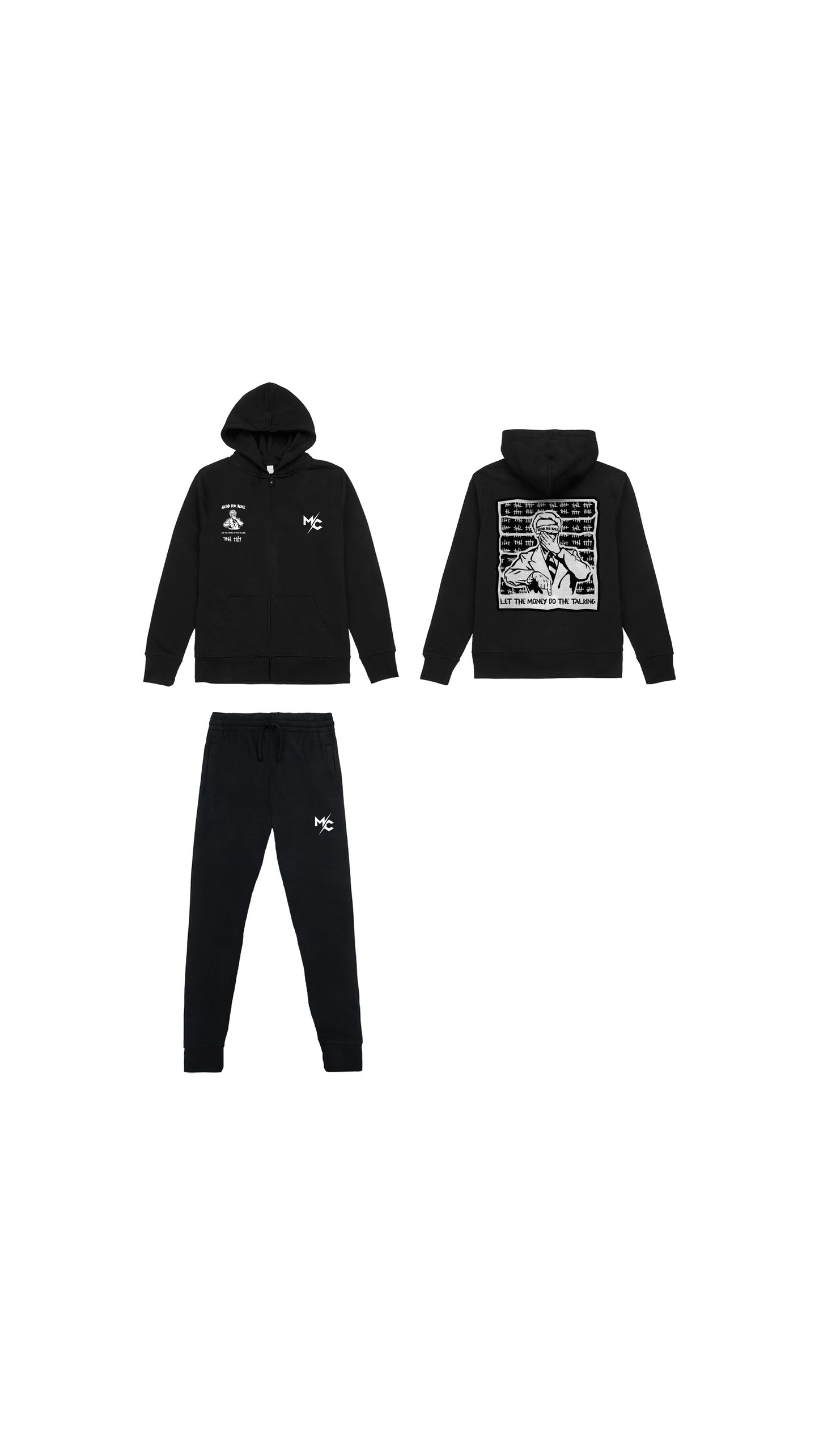 OG Black Zip Tracksuit