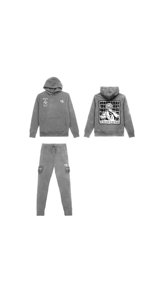 Grey Pullover Tracksuit