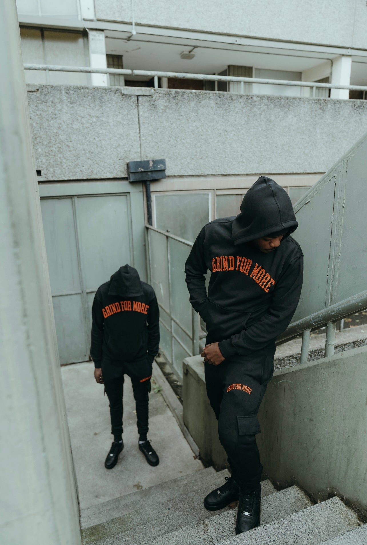 Grind For More Black / Orange Statement Tracksuit